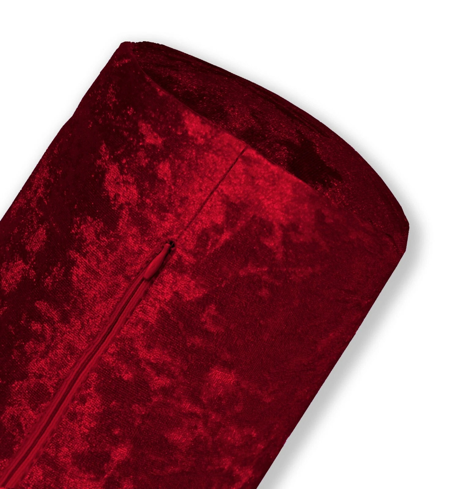 Mv27 B-Red Crushed Velvet Sofa Seat Patio Bench Box Cushion Bolster Cover/Runner