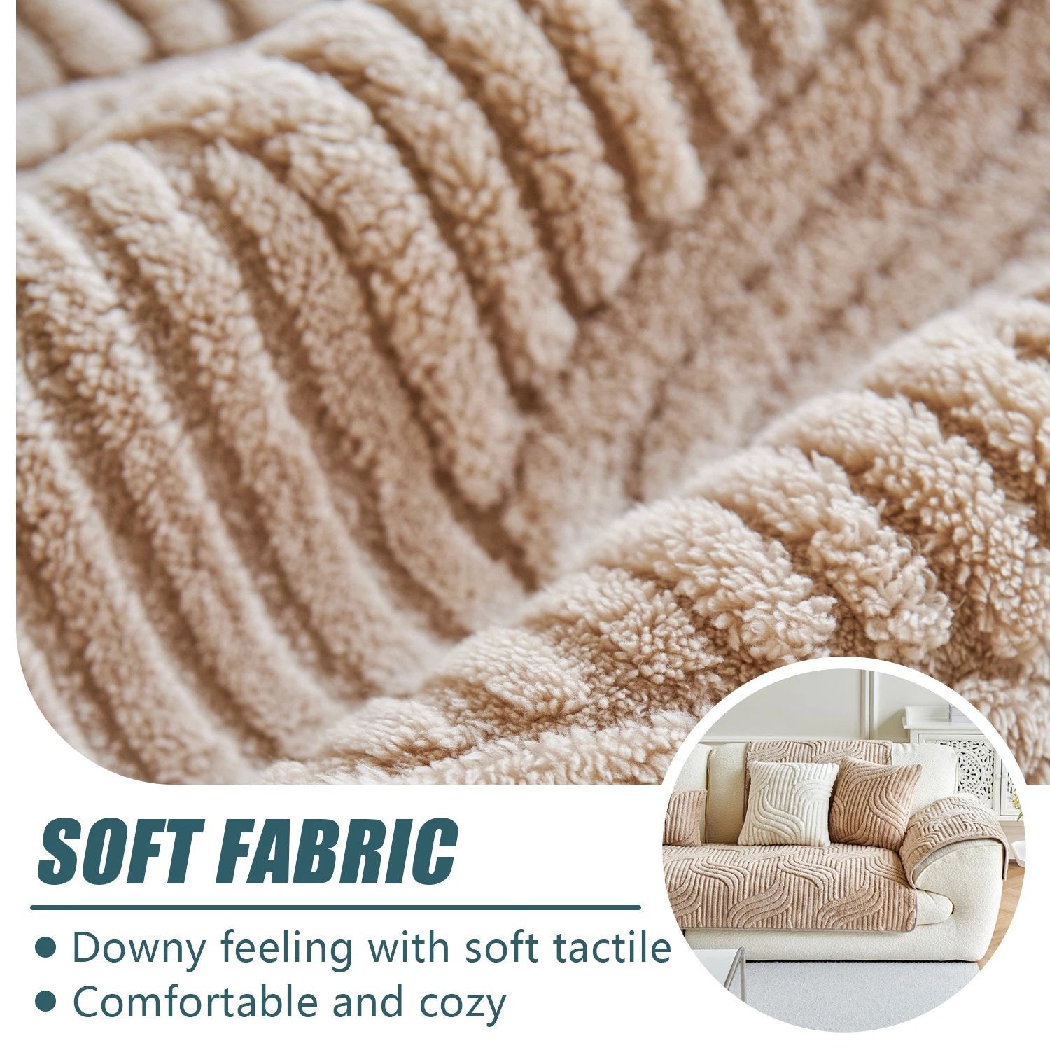 Washable sofa cover, pillowcase, anti-slip decoration for sofa seat cushion