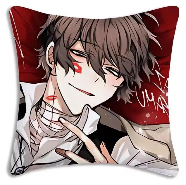 Bungou Stray Dogs Pillow Covers Sofa Decorative Home Printing Cute Cushion Cover