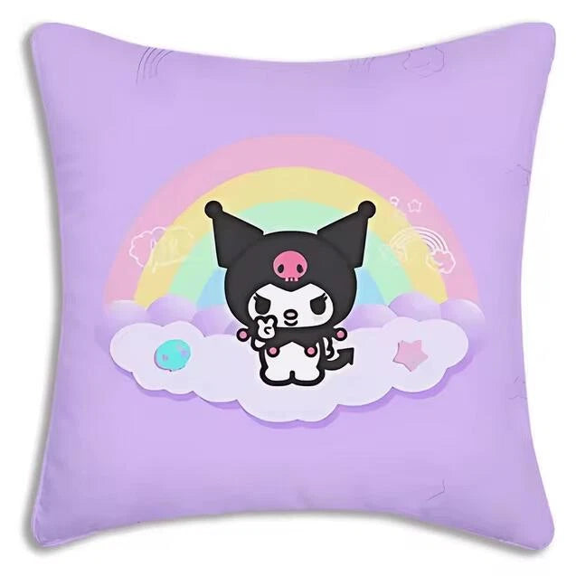 Kuromi Cartoon Pillow Covers Cartoon Sofa Decor Home Print Cute Cushion Cover