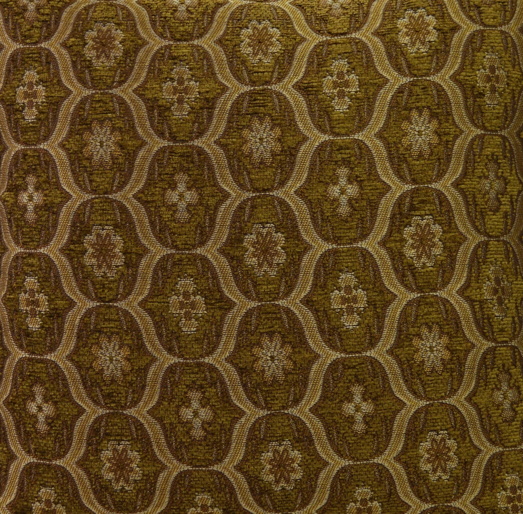 We62 -Olive Brown Eye Flora Damask Bolster Case/Pillow/Sofa Seat Cushion Cover