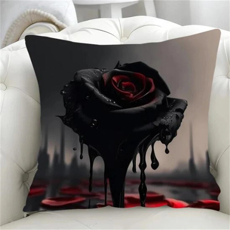 Decorative for Rose Chair Cushion Cover Pillowcase Lounge Chair Short Plush Sofa