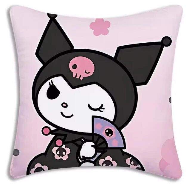 Kuromi Cartoon Pillow Covers Cartoon Sofa Decor Home Print Cute Cushion Cover