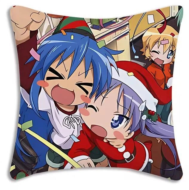 Kawaii Lucky Star Pillow Covers Cartoon Sofa Decor Home Printing Cushion Cover