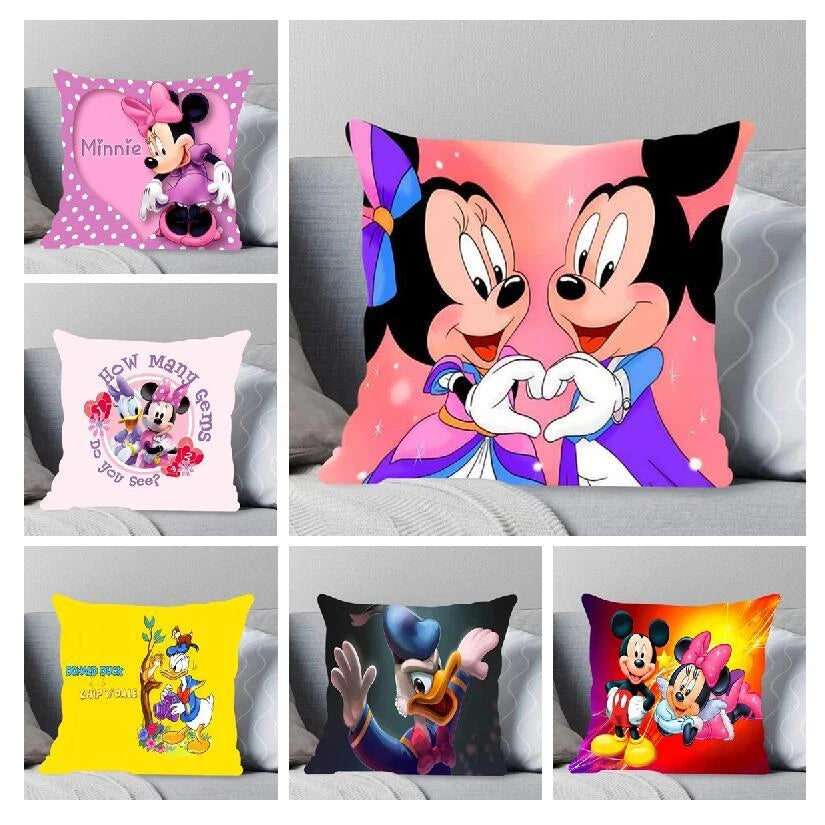 Cushion Cover Sofa Pillows Cover Design Mickey Minnie pillowcase Home Decor