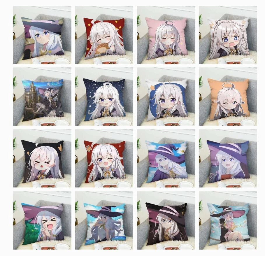 Wandering Witch Pillow Cases Decorative Cushions Cover for Sofa Decor Pillowcase