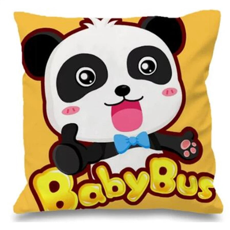 Baby Bus for Sofa Cushions Covers Home Decor Pillowcase Short Plush Bed