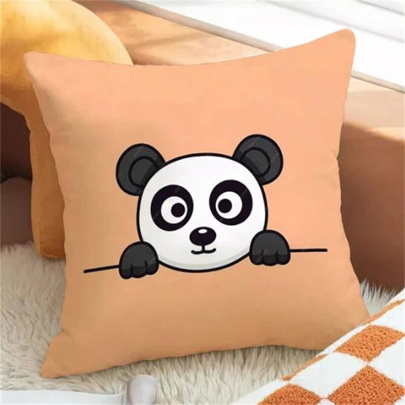 Panda Decorative Pillowcase Decor Cushion Cover Throw Pillows Sofa Anime