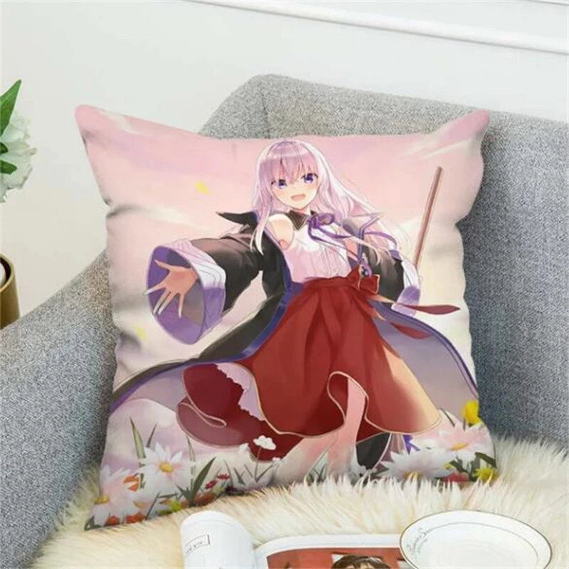 Wandering Witch Pillow Cases Decorative Cushions Cover for Sofa Decor