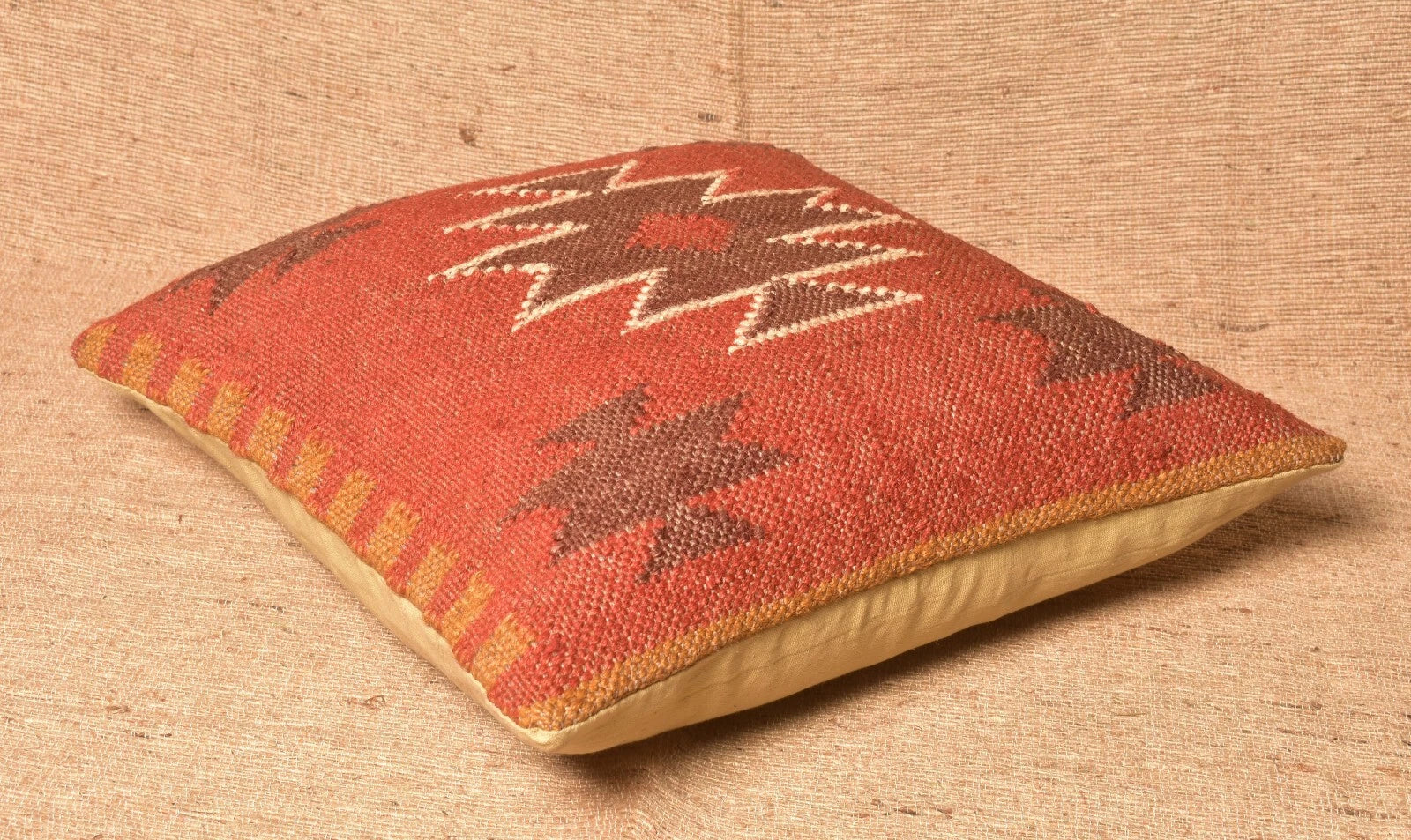 Multi Color Jute Wool Kilim Cushion Cover 3 Pcs Lot Sofa Pillow Cover 45 Cm