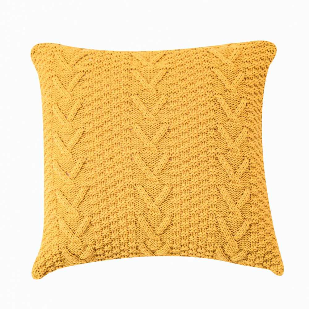 Knitted Pillowcase Sofa Bed Throw Waist Car Cushion Cover Pillow Case Home Decor