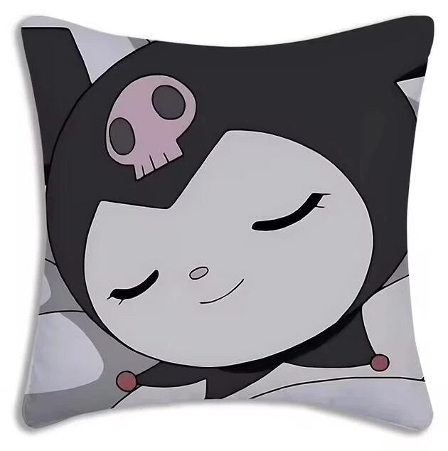 Kuromi Cartoon Pillow Covers Cartoon Sofa Decor Home Print Cute Cushion Cover