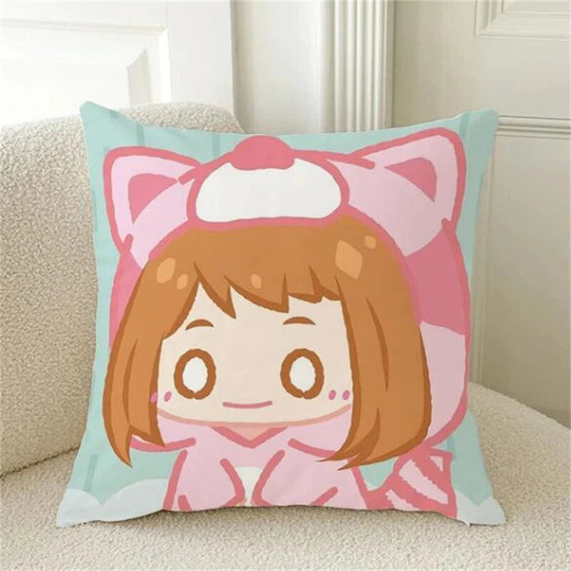My Hero Academia Print Cushion Cover Pillowcase Home Sofa Decorative Cushions