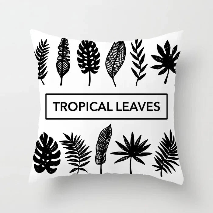 Cactus Succulent Plants Pillowcase Decor Sofa Cushion Case Bed Pillow Cover