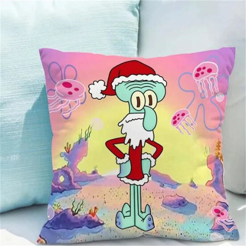 Decor S-Spongebob for Pillowcases Sofa Cushions Covers Home Decor Short Plush