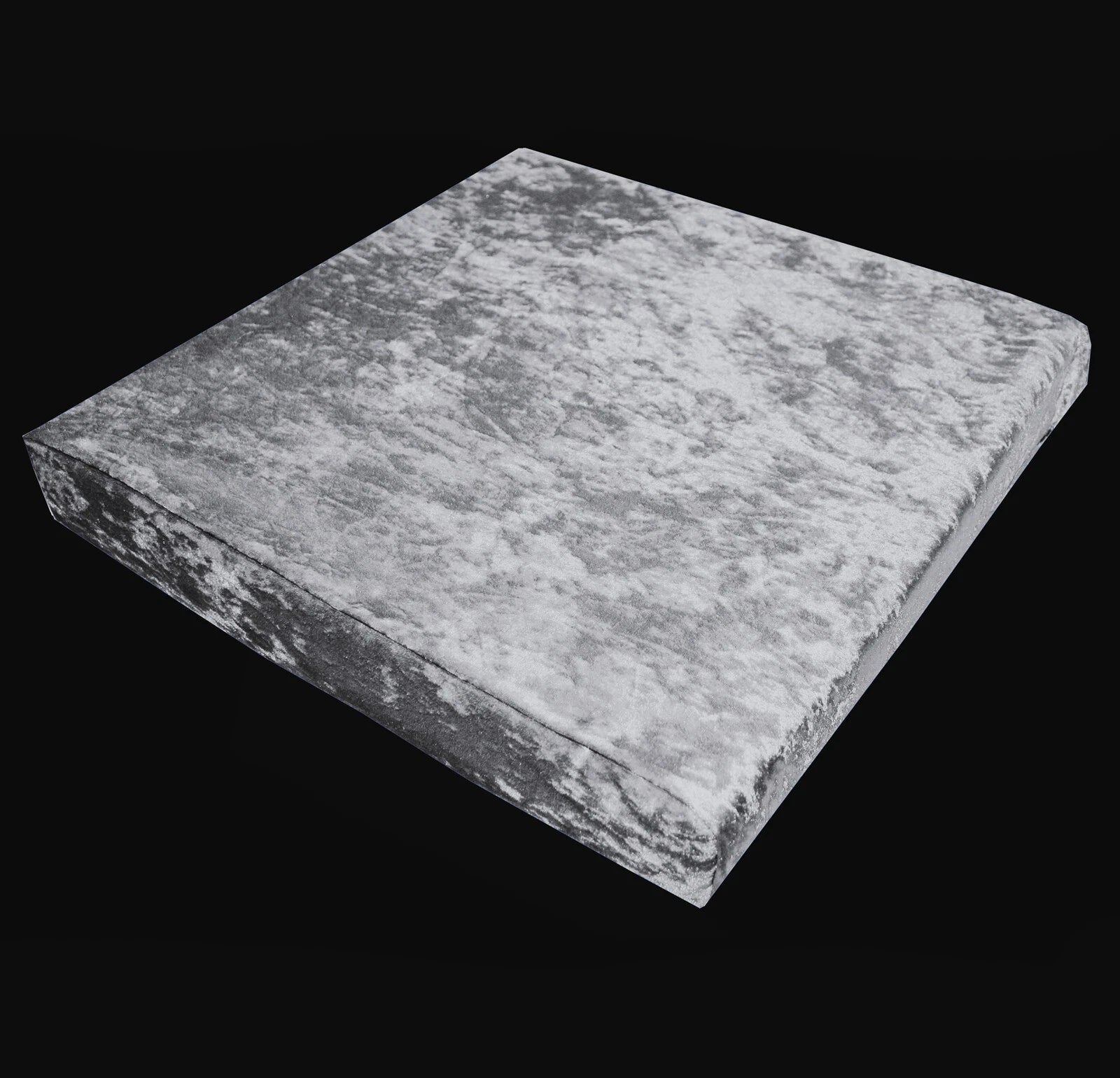 Mv03 Gray Shiny Velvet Sofa Seat Patio Bench Box Cushion Bolster Cover/Runner