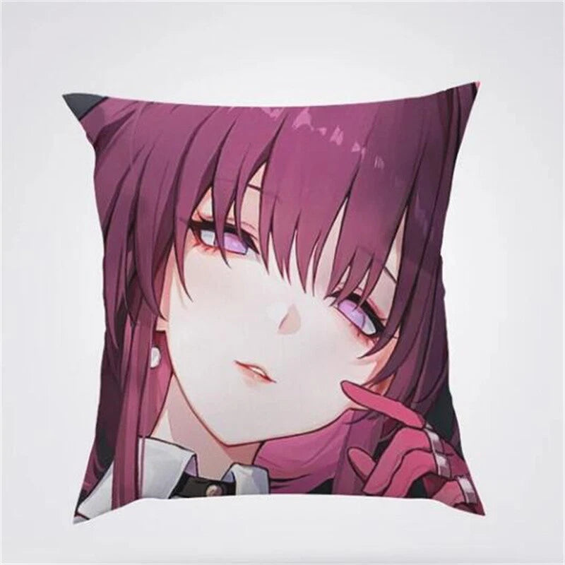 Anime Cartoon Honkai Star Rail Print Cushion Cover Sofa Home Decor Pillowcase