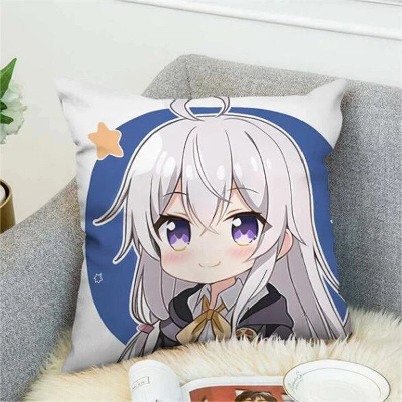 Wandering Witch Pillow Cases Decorative Cushions Cover for Sofa Decor Pillowcase