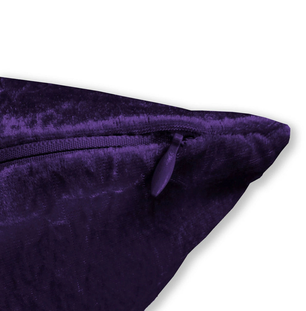 Mv29 Voilet Crush Velvet Sofa Seat Patio Bench Box Cushion Bolster Cover/Runner