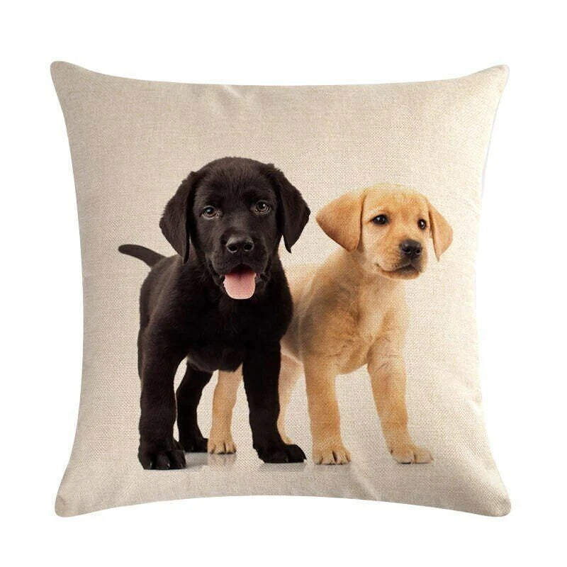 Dog Pattern Throw Pillow Cushion Cover  Home Sofa Bed Decorative