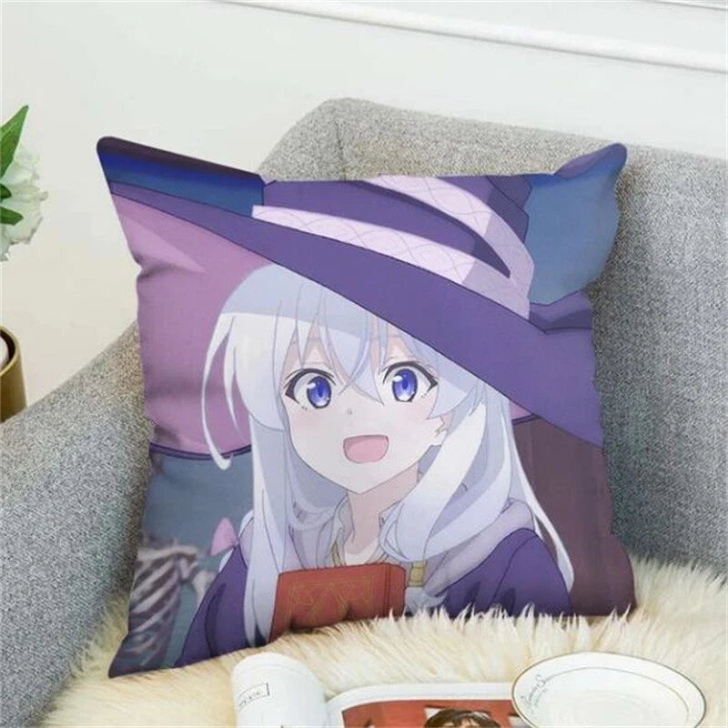 Wandering Witch Pillow Cases Decorative Cushions Cover for Sofa Decor Pillowcase