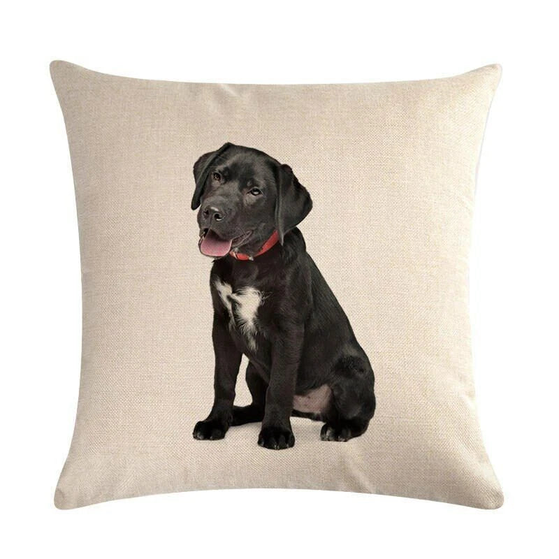 Dog Pattern Throw Pillow Cushion Cover  Home Sofa Bed Decorative