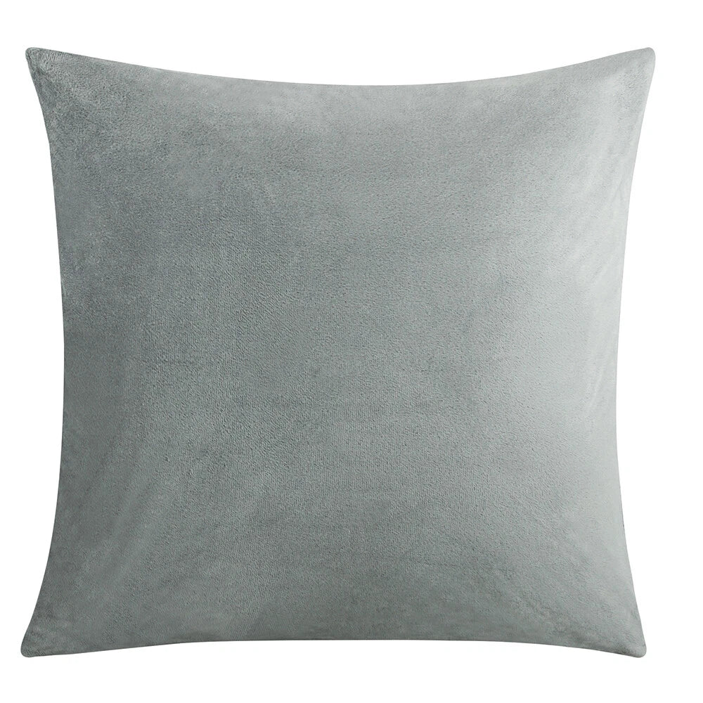 Velvet Euro Pillow Cover Sofa Couch Bed Square Cushione Cover Nice Rich Colors