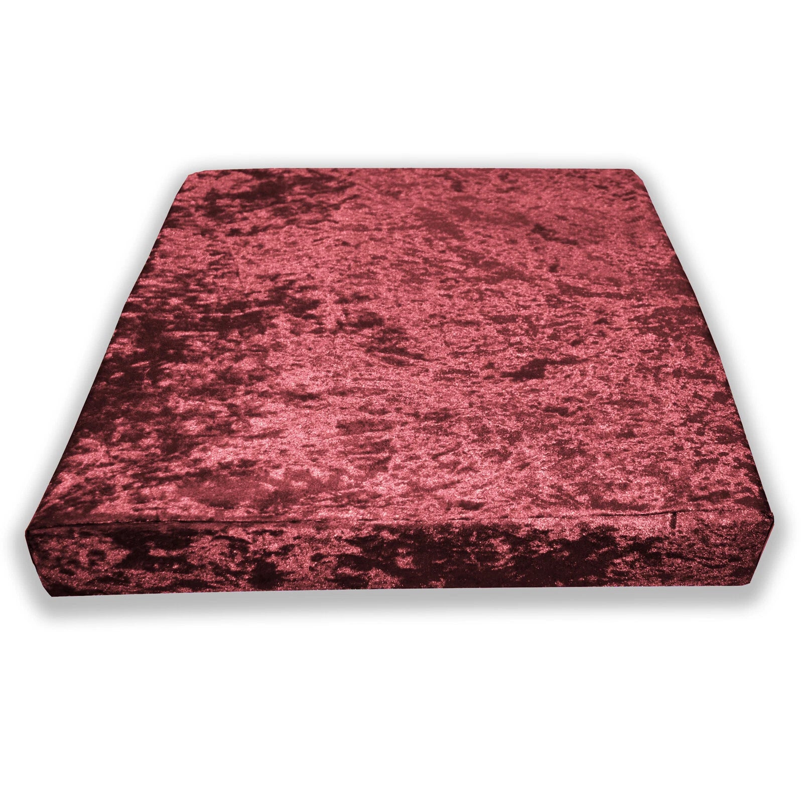 Mv08 Shery-Red Crushed Velvet Sofa Seat Patio Bench Cushion Bolster Cover/Runner