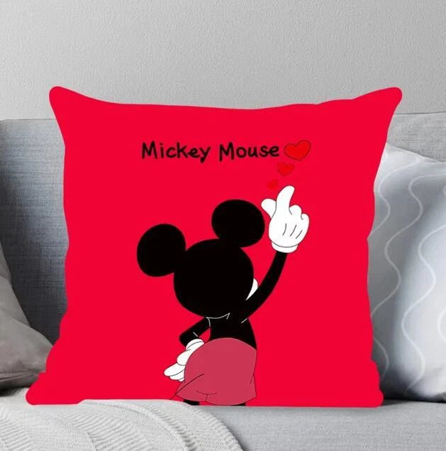 Cushion Cover Sofa Pillows Cover Design Mickey Minnie pillowcase Home Decor