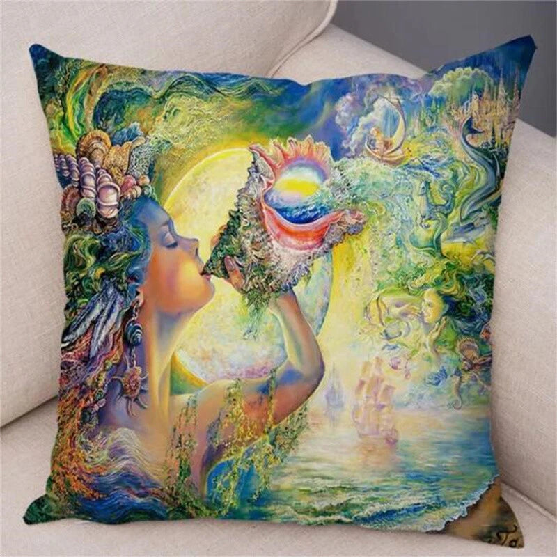 Cartoon Forest Elf Cushion Cover Decor Pillow Case for Sofa Car Room Pillowcase