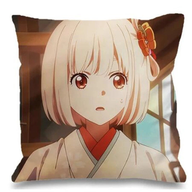 Decorative Cushions for Sofa Cover for Lycoris Recoil Bedroom Bed Pillowcase