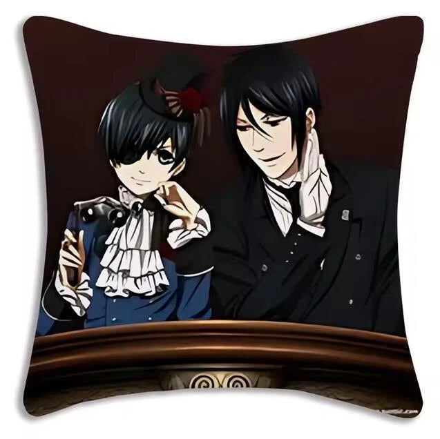 Cartoon Anime Manga Butler Pillow Covers Sofa Decor Home Printing Cushion Cover