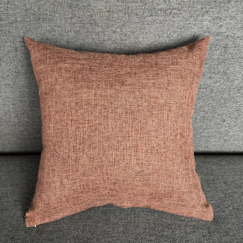 1PC Pillowcase Cushion Cover Throw Waist Pillow Case Cotton Linen Sofa Couch Bed