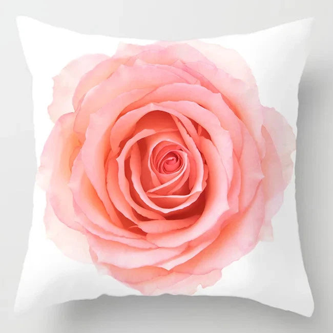 Pink Feather Pillowcase Decorative Sofa Cushion Case Bed Pillow Cover Home Decor