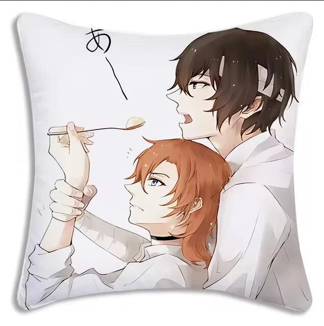 Bungou Stray Dogs Pillow Covers Sofa Decorative Home Printing Cute Cushion Cover