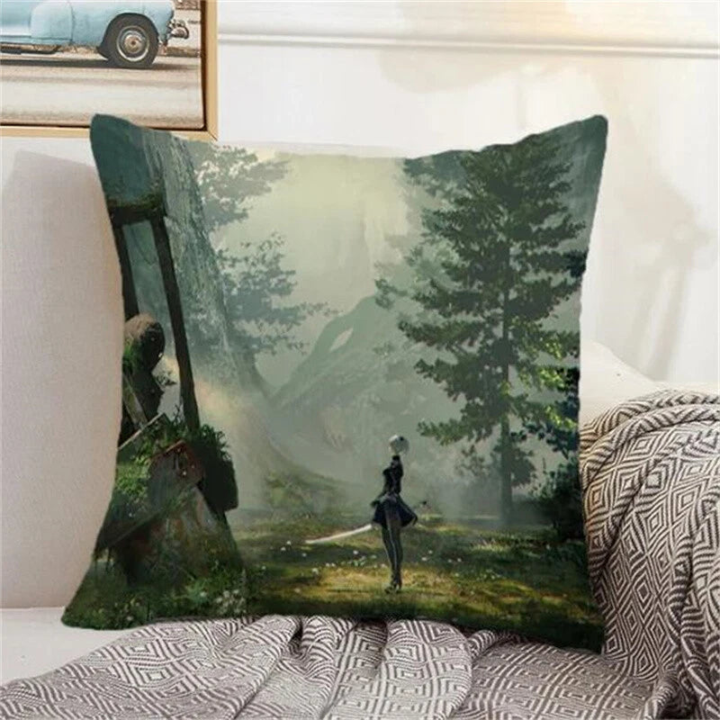 Nier Automata Decorative for Sofa Cushion Cover Home Pillows Covers Pillowcases