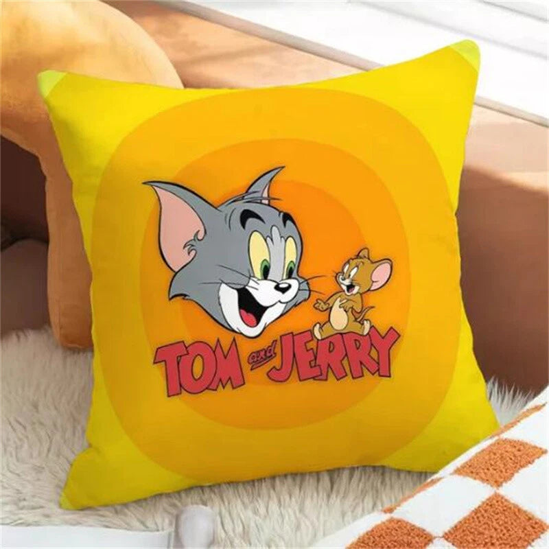 Tom Decorative Pillowcase Fall Pillow Cover for Home Decor Cushion Sofa Anime