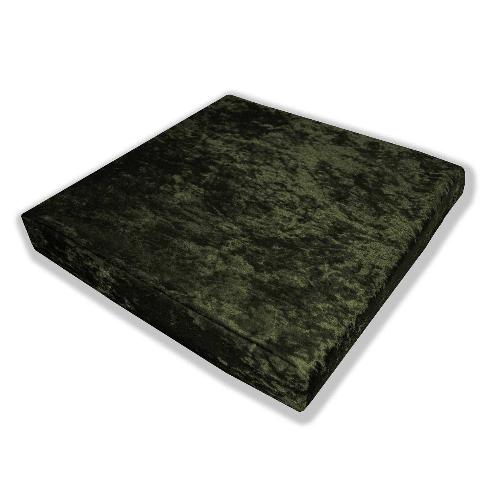 Mv34 Olive Crushed Velvet Sofa Seat Patio Bench Box Cushion Bolster Cover/Runner
