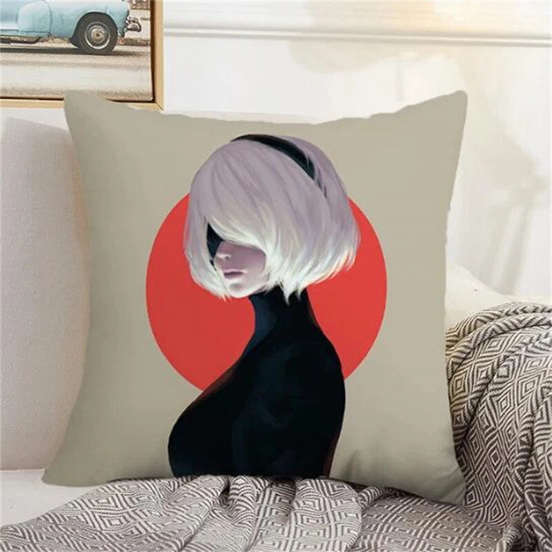 Nier Automata illow Cover Pilow Cases for Cushions Covers Home Sofa Decorative