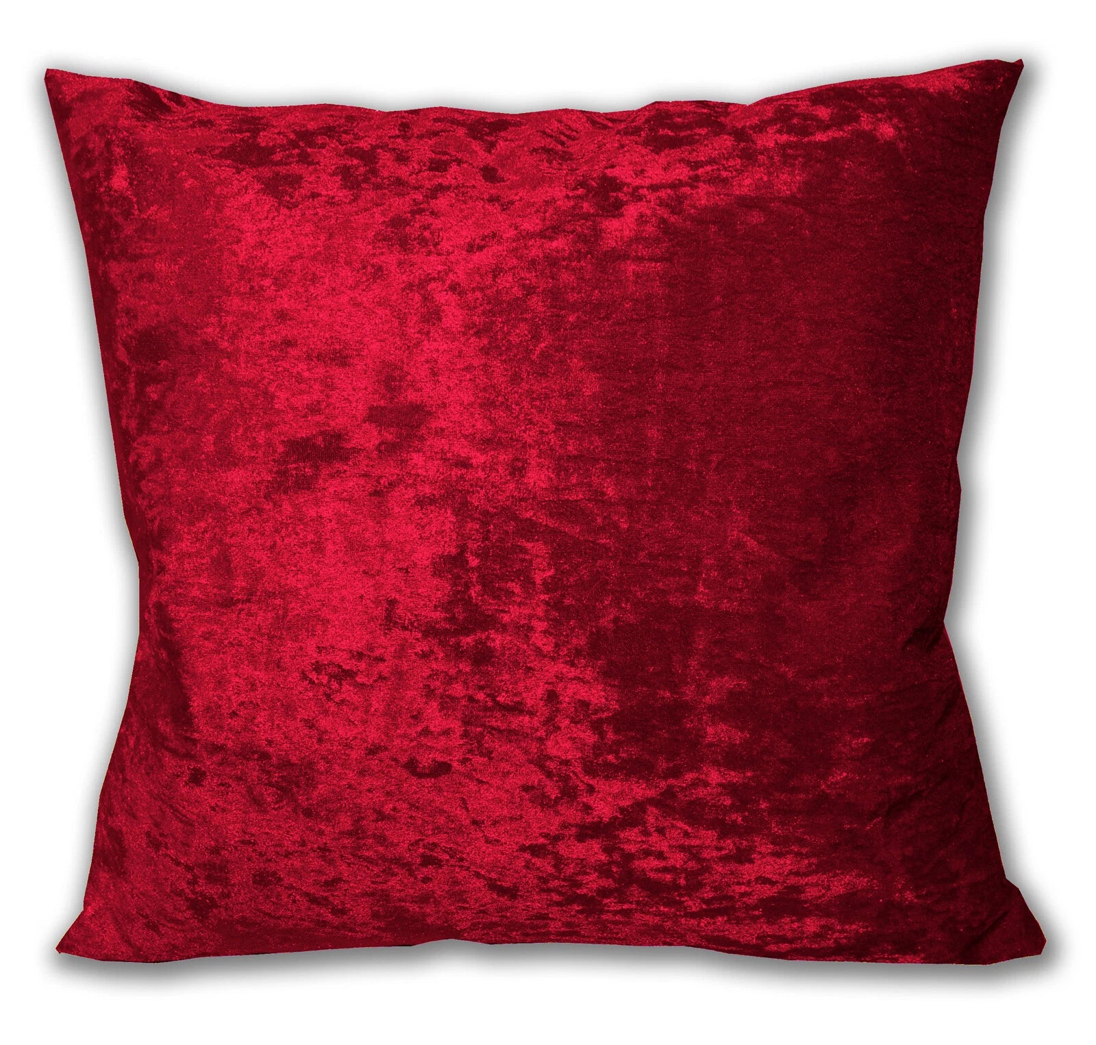 Mv27 B-Red Crushed Velvet Sofa Seat Patio Bench Box Cushion Bolster Cover/Runner