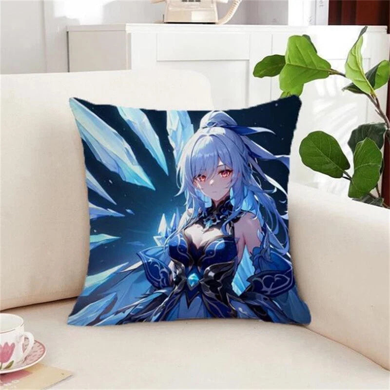Silver Wolf Kafka Sofa Cushion Covers Honkai Star Rail Pillowcase House Decor