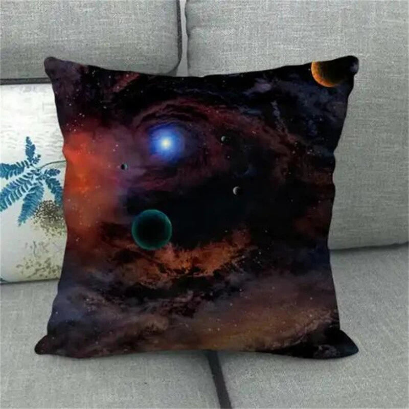 Planet Space Galaxy Planet Pillow Case Home Decorative Cushions for Sofa Room