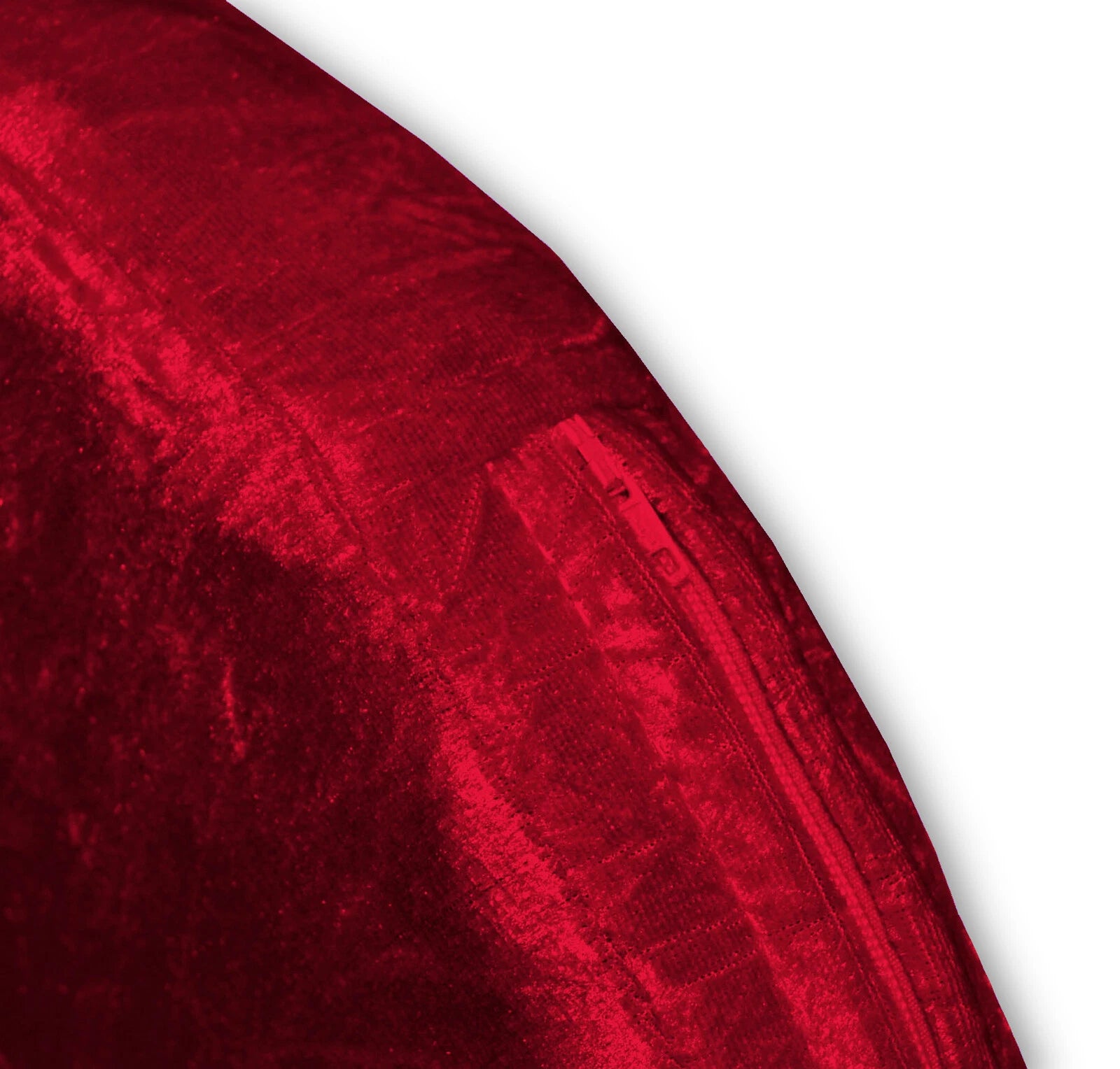 Mv27 B-Red Crushed Velvet Sofa Seat Patio Bench Box Cushion Bolster Cover/Runner