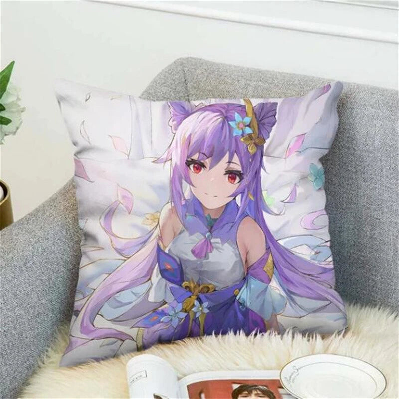 Genshin Impact Printed Pillowcases Decorative Cushion Covers Home Decor Sofa