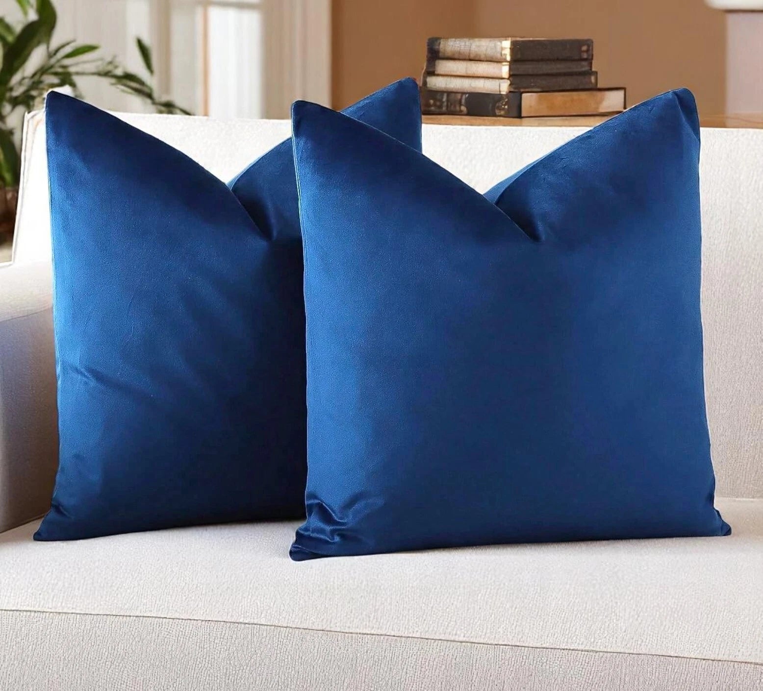 New Velvet Cushion Cover – Decorative Pillowcase for Home or Hotel Pack of 2.
