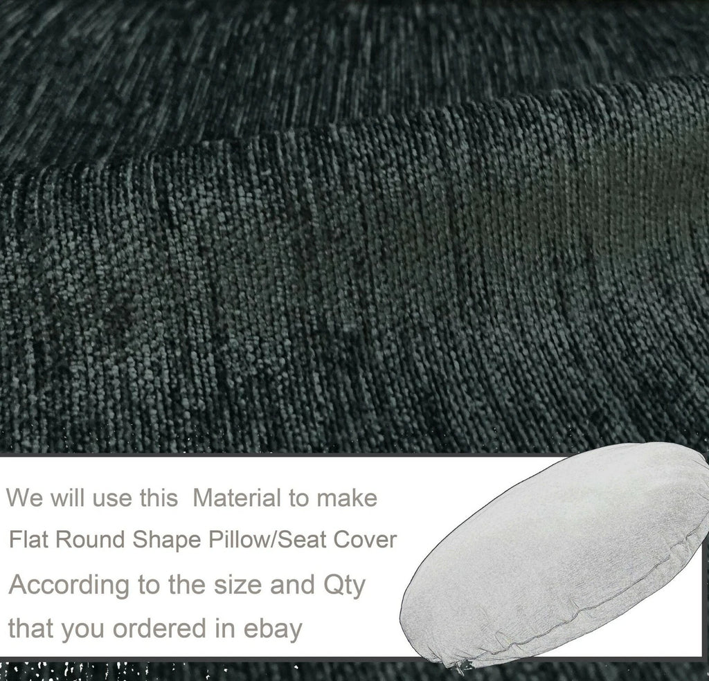 Wn21 Dark Gray Chenille Sofa Seat Patio Bench Box Cushion Bolster Cover/Runner