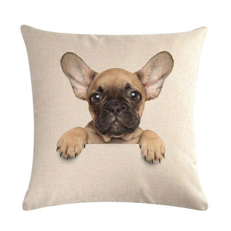 Dog Pattern Throw Pillow Cushion Cover  Home Sofa Bed Decorative