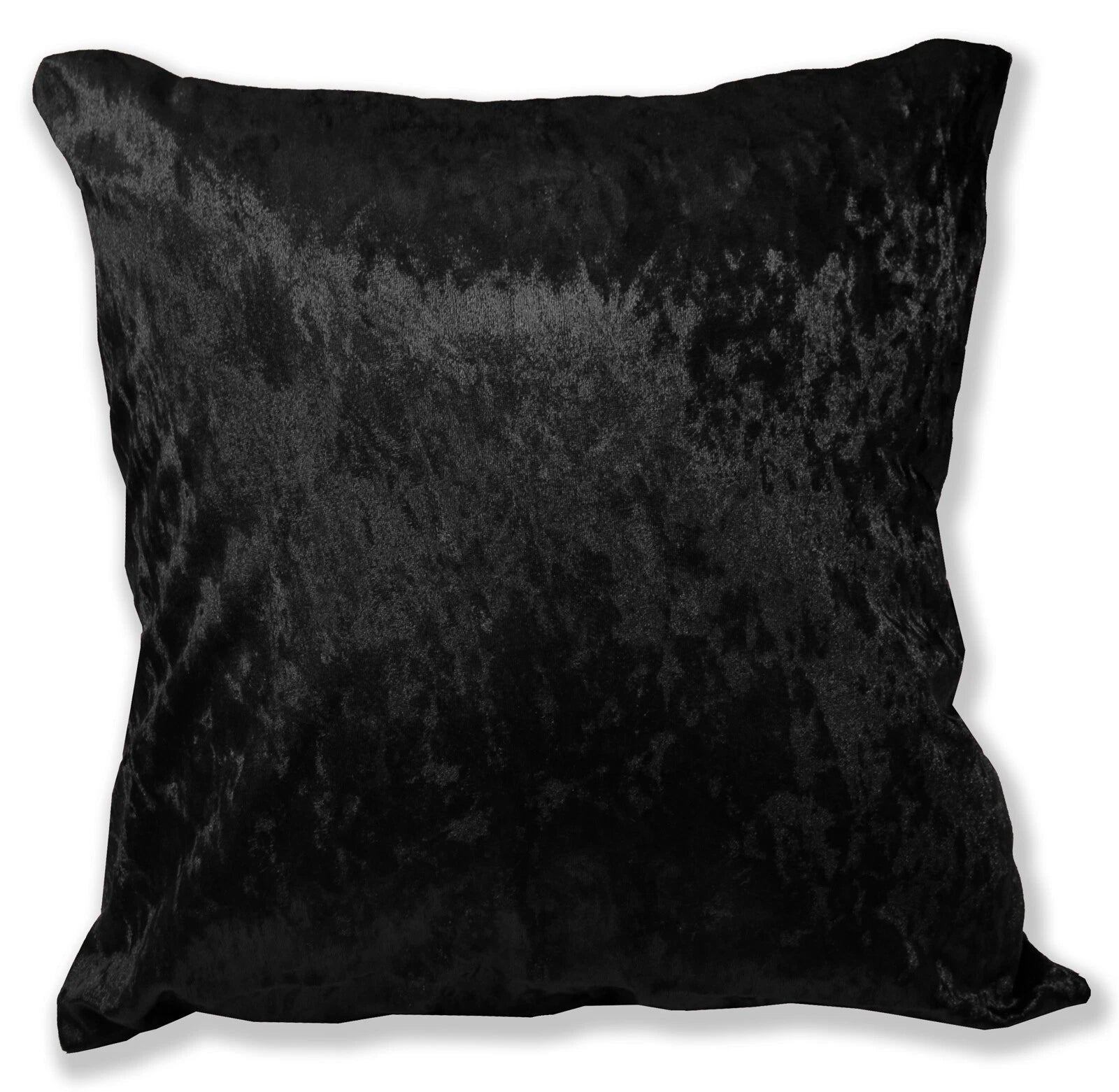 Mv36 Black Crushed Velvet Sofa Seat Patio Bench Box Cushion Bolster Cover/Runner