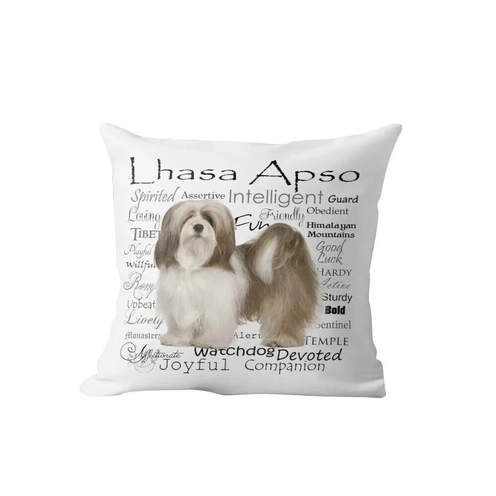 Dog Yorkie Pillow Case Pug Pillows Sofa Car Bed Sofa Pillow Case Cushion Cover
