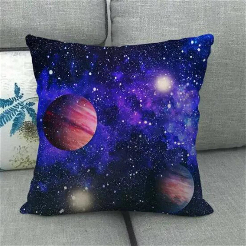 Planet Space Galaxy Planet Pillow Case Home Decorative Cushions for Sofa Room